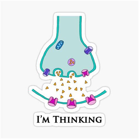 "I'm Thinking Synapse - Neuroscience" Sticker for Sale by BundaBear ...