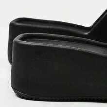 2024 New Arrival Women's Black Slippers Soft & Comfortable Eva Wedge ...