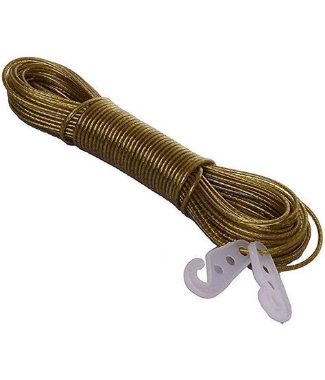 20-Meter PVC Coated Steel Anti-Rust Wire Rope Washing Line Clothesline