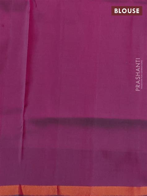 Pure uppada silk saree pink and dual shade of purple with silver & gol ...