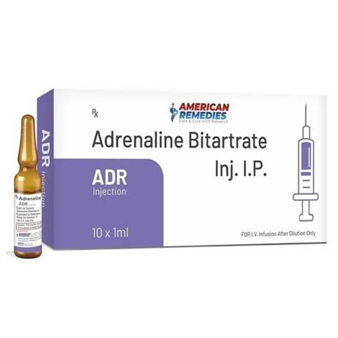 1 mg ADR Injection Adrenaline Injection at ₹ 395/piece | Adrenaline ...