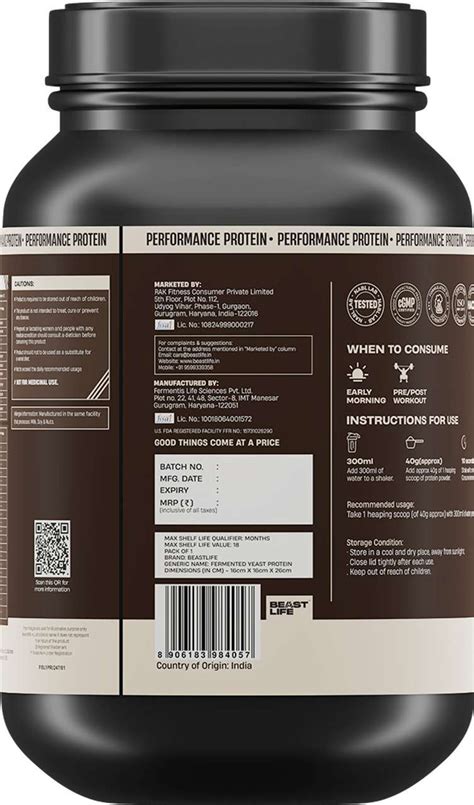 BeastLife Performance Protein Powder | Muscle Growth | High Absorption ...