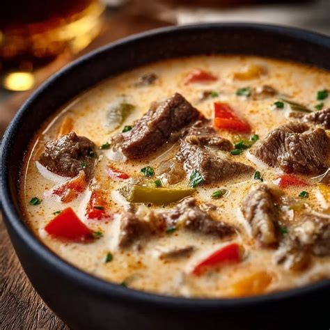 Philly Cheese Steak Soup