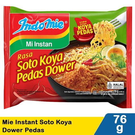 Jual INDOMIE MIE INSTANT SOTO KOYA DOWER PEDAS 76g | Shopee Indonesia