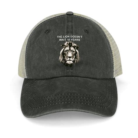 The Lion Doesn’t Wait 18 Years Black Hat Adjustable Funny Fashion ...