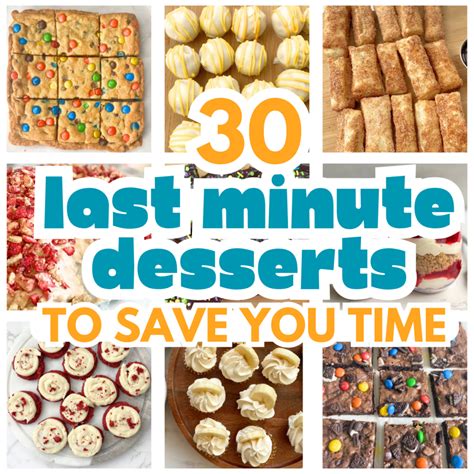 30 Last-Minute Desserts - PrettyPastelitos