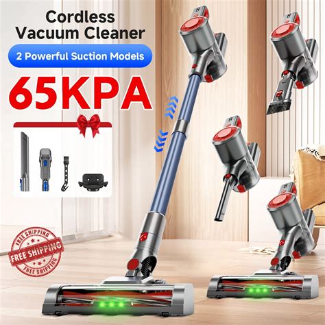 55-65KPa Corded/Cordless Stick Vacuum Cleaner, Self-Standing Design, 6 ...