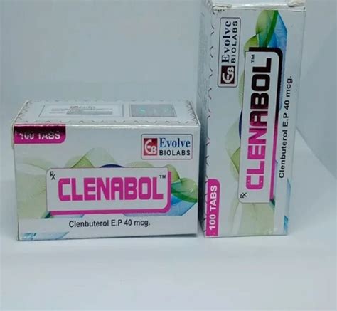 Evolve Biolabs Clenbuterol Tablets 40 Mg (100 Count) for Weight ...