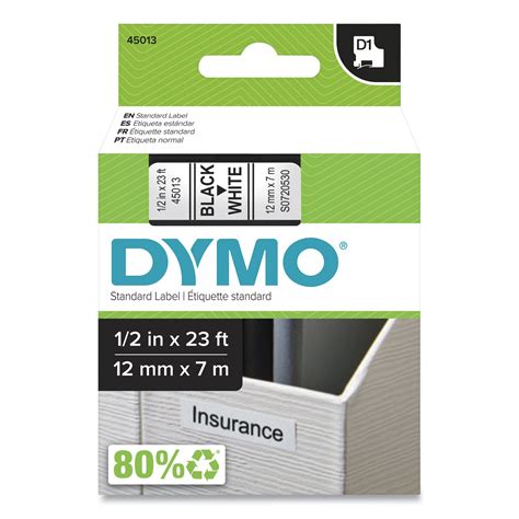 Sweety Office DYMO D1 High-Performance Polyester Removable Label Tape ...