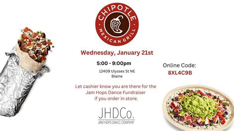 Restaurant Night - Chipotle - JHDCo. Fundraiser, Chipotle Mexican Grill ...