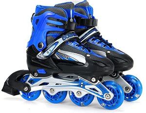 HHS SPORTS Adjustable Roller Inline Skates with Front Light Up Wheels ...