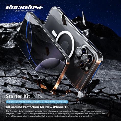 Buy the RockRose IPhone 16 Pro - 6 in 1 Mobile Phone Accessary Colletction Kit... ( RRGT03S16P ...
