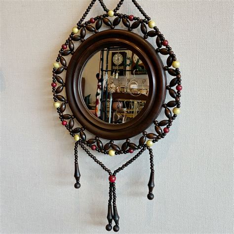 ヴィンテージウッドビーズミラー | POTLATCH