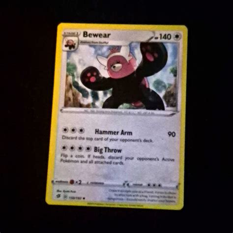 The Pokémon Company Pokémon TCG Bewear 150/111 Crimson Invasion Rare ...