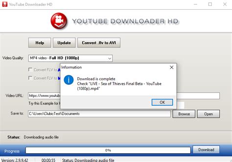 Télécharger YouTube Downloader HD (gratuit) Windows, Mac, Linux - Clubic