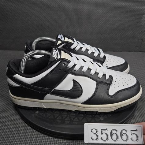 Nike Dunk Low Retro Shoes Mens Size 8.5 Black White Low Top Sneakers ...