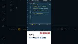 US Java In Telugu Access Modifiers Java Private Methods Java Oops Java ...