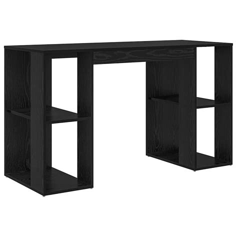 Bureau Informatique Bureau D'étude - Chêne noir 130 x 50.5 x 75 cm Bois ...
