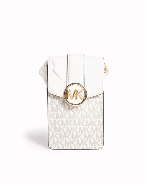 Michael Kors Logo Carmen Small Phone Crossbody Bag | Authentic Pre ...