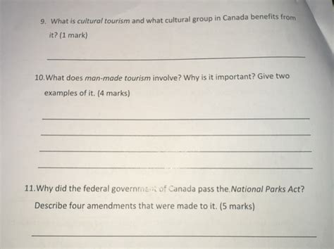 Solved: What is cultural tourism and what cultural group in Canada ...