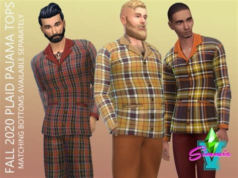 Fall 2020 Pajama Tops by SimmieV at TSR » Sims 4 Updates