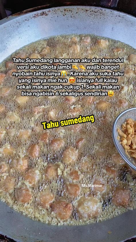 Rekomendasi Kuliner Enak di Jambi: Tahu Sumedang | TikTok