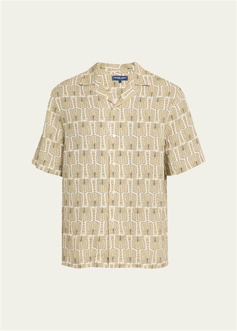 Frescobol Carioca Men's Roberto Palmeira Linen Camp Shirt - Bergdorf ...
