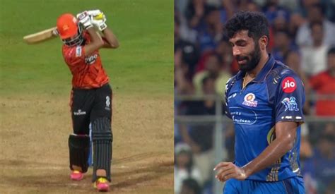 MI vs SRH: Salil Arora's 'No Look' Six Against Jasprit Bumrah Was ...