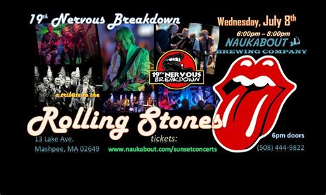 Rolling Stones tribute "19th Nervous Breakdown" at Naukabout Brewing Co ...