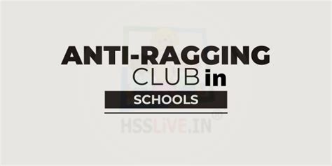 Kerala Anti Ragging Club Guidelines for Schools: Legal Framework and ...