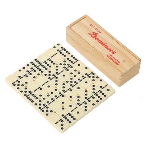 Double 6 Dominos Game Set 28 PCS Dominoes Set for Adults Classical with ...
