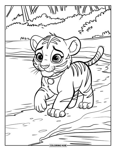 110+ Kleurplaten van een babytijger voor kinderen en volwassenen (Gratis)