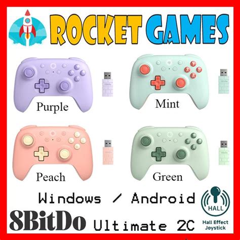 Jual 8Bitdo Ultimate 2C Wireless Gamepad Controller Hall Effect Stick ...