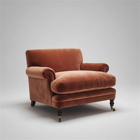 Terracotta Velvet Chair – Peacock Life by Shabnam Gupta