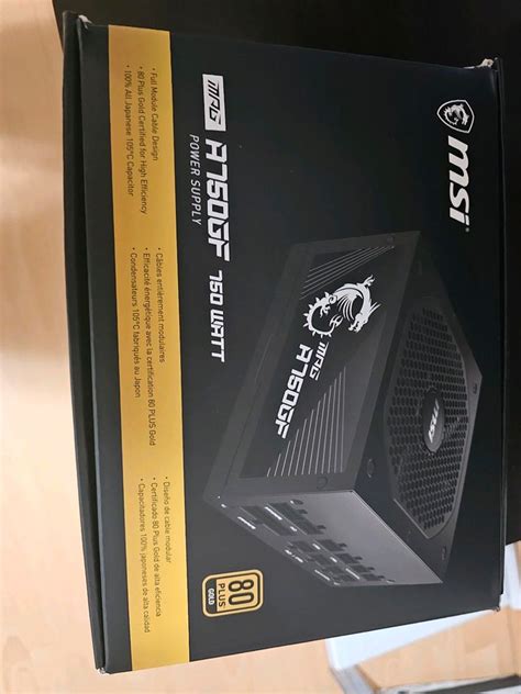 MSI MAG A750GF 750 Watt Power Supply in Bayern - Pfarrkirchen ...