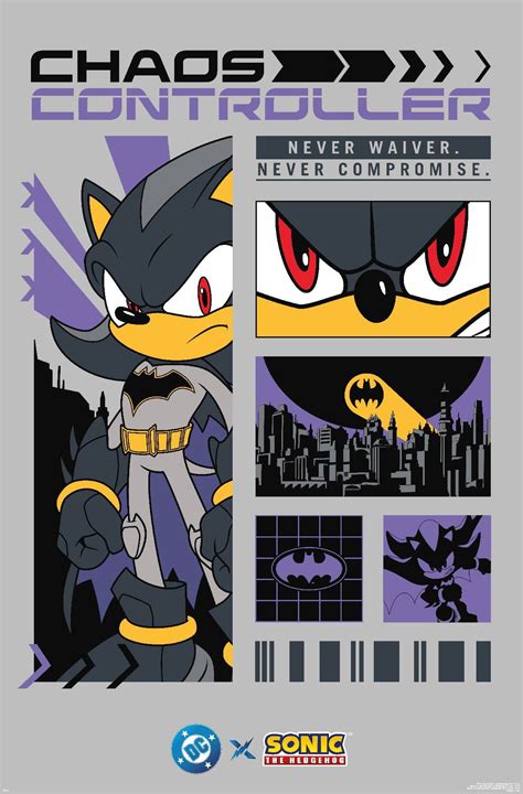 DC X Sonic The Hedgehog - Shadow Chaos Controller Wall Poster, 22.375 ...
