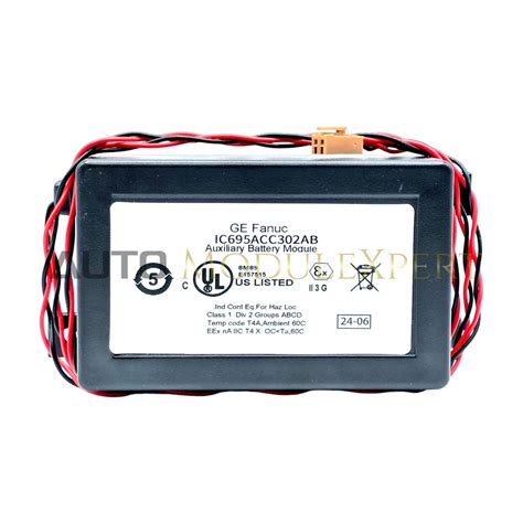 IC695ACC302-AB GE Emerson RX3i Auxiliary Smart Battery – AutoModuleXpert Ltd.