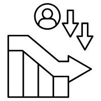 churn rate Icon - Free PNG & SVG 8293195 - Noun Project