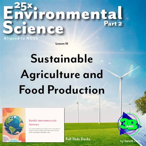 25x Environmental Science: Sustainable Agriculture and Food Production ...