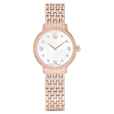 Imber watch, Swiss Made, Metal bracelet, Rose gold tone, Rose gold-tone ...