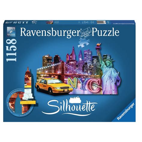 Ravensburger Nyc Skyline Shaped 1158 Piece Jigsaw Puzzle For Adults ...