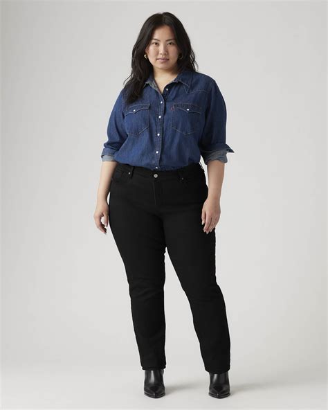 314 Shaping Straight Jeans (plus Size) - Black | Levi's® GB