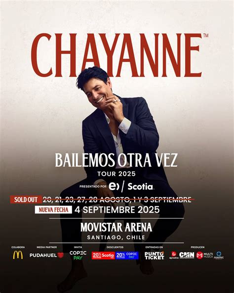 Chayanne anuncia octava fecha en Chile tras éxito de ventas - La Tercera