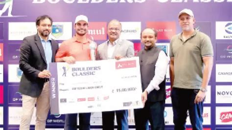 Sharma clinches Boulders Classic with eight-shot win | Dailyhunt