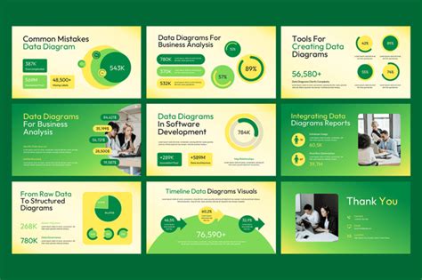 Data Diagram Google Slides Incl. data & workflow - Envato