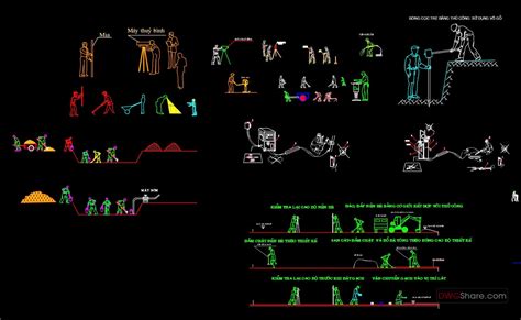 71.Construction workers DWG Drawing Free AutoCAD