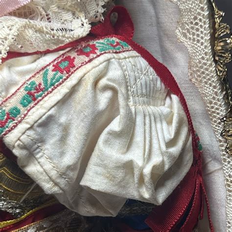 Vintage 1930s Eastern European Composition Bride Doll 17in Jointed