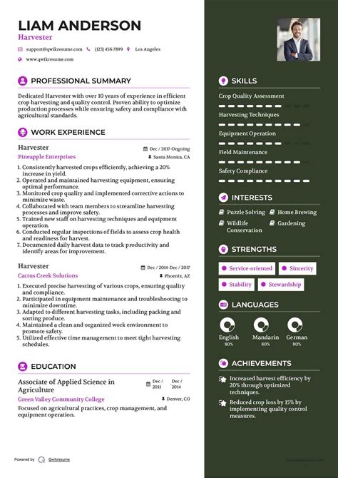 10+ Harvester Resume Samples & Templates for 2026