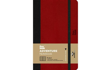 Flexbook Adventure Notebook 9 x 14 cm, Liniert, Red | Alltron