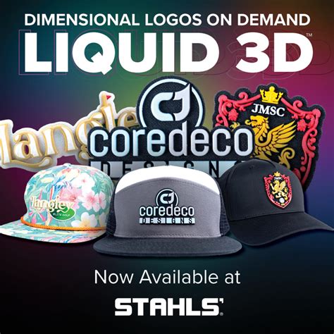 STAHLS' Launches LIQUID 3D™ Dimensional Logos On Demand - National ...